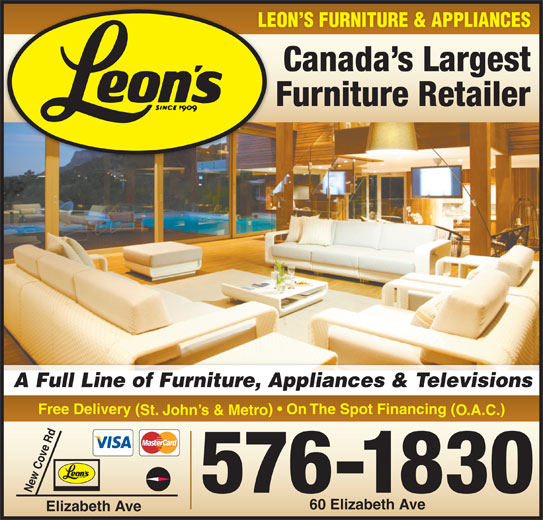 Leon's Furniture 58 Kenmount Rd, St John's, NL